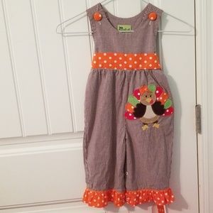 Girls Thanksgiving romper